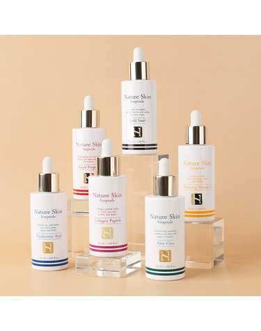 (무료배송)네이처 스킨 세럼 앰플 50ml 고농축 미백 주름개선 포뮬러 /시카 비타민 히알 콜라겐 펩타이드 택1