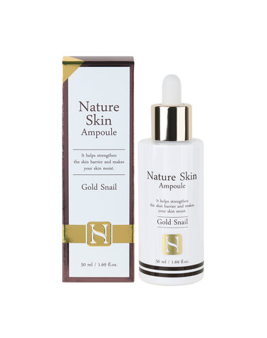 푸드어홀릭 네이처 스킨 앰플 50ml 골드 스네일 /주름개선기능성 장벽강화 탄력케어