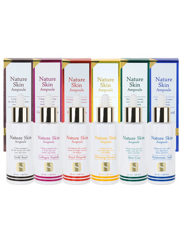 피부고민 해결템 쫀쫀보습 네이처 스킨 앰플 50ml /시카 비타민 히알 콜라겐 펩타이드 택1