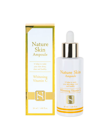푸드어홀릭 네이처 스킨 앰플 50ml 화이트닝 비타민C /미백기능성 생기세럼 비타민에센스