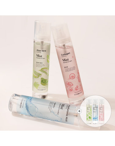 (1+1)푸드어홀릭 수딩미스트 120ml 3종 택 /콜라겐.알로에베라.히알루론산