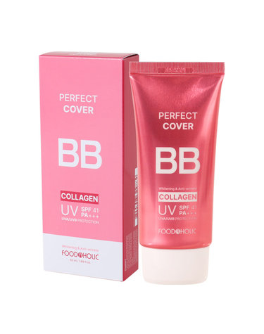 푸드어홀릭 퍼펙트 커버 콜라겐 비비크림 50ml SPF41 /자외선차단 톤업 결광 BB