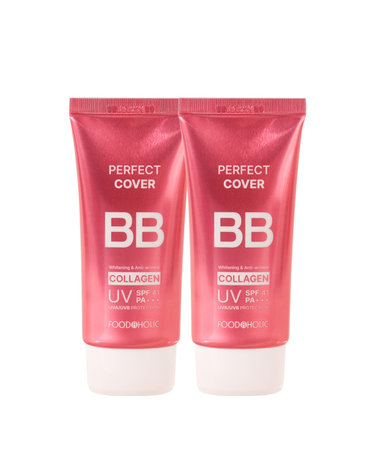 (1+1)푸드어홀릭 퍼펙트 커버 콜라겐 비비크림 50ml SPF41 /자외선차단 톤업 결광 BB