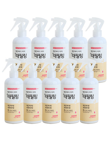 (10개)푸드어홀릭 매끈바디 이지 때필링 300ml /바디스크럽 각질제거