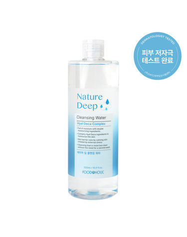 푸드어홀릭 네이처 딥클렌징 워터 500ml /저자극 잘지워지는 순한클렌져
