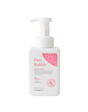 푸드어홀릭 퓨어 버블 핸드워시 플로럴향 500ml/몽글몽글 깨끗해