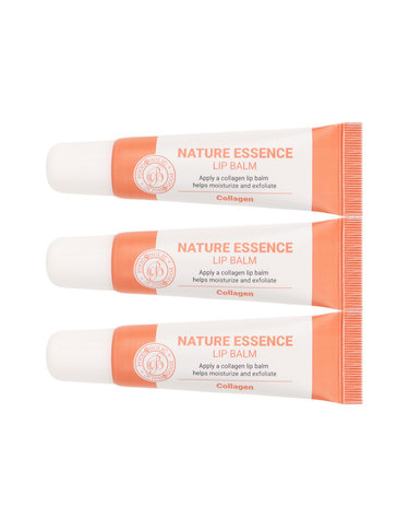 (3개)푸드어홀릭 네이처 에센스 립밤 콜라겐(복숭아향) 12ml