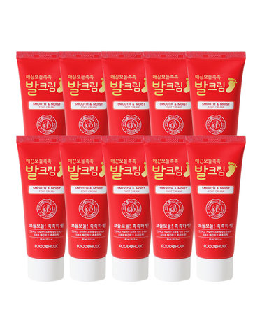 (10개)푸드어홀릭 매끈보들촉촉 발크림/엘라스틴 콜라겐 풋크림 60ml