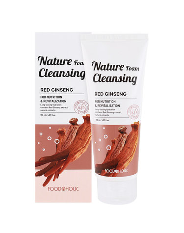푸드어홀릭 네이처 폼 클렌징 150ml / 홍삼