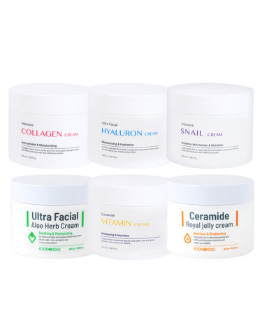 푸드어홀릭 수분 크림 100ml 6종 택1 /주름개선기능성 세라마이드 콜라겐 히알루론 외