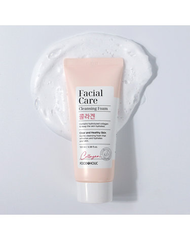 푸드어홀릭 페이셜 케어 클렌징폼 콜라겐 100ml /약알칼리성 모공탄력 클렌저