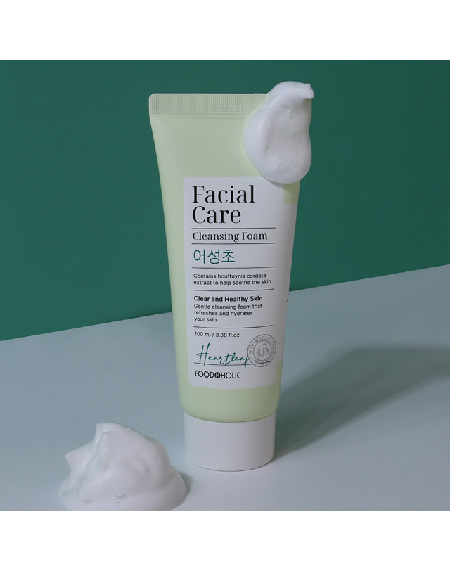 푸드어홀릭 푸드어홀릭 페이셜 케어 클렌징폼 어성초 100ml /약알칼리성 진정 클렌저 착용컷
