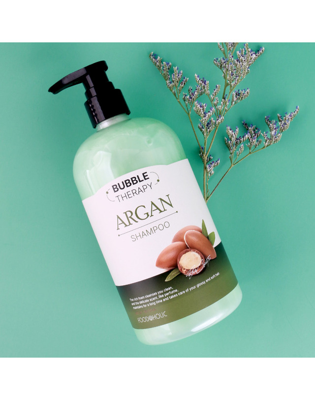 푸드어홀릭 푸드어홀릭 버블 테라피 아르간 샴푸 500ml 착용컷