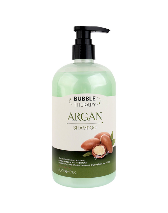 푸드어홀릭 푸드어홀릭 버블 테라피 아르간 샴푸 500ml 착용컷