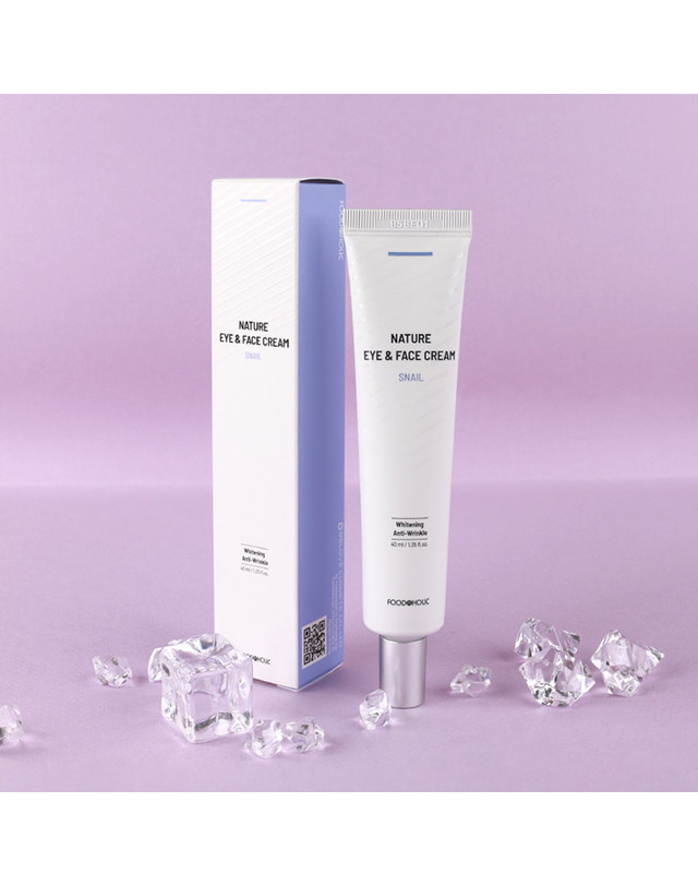 푸드어홀릭 푸드어홀릭 네이처 스네일 아이 앤 페이스 아이크림 40ml 착용컷