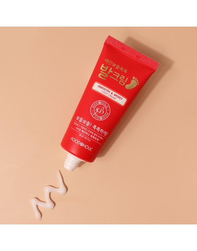푸드어홀릭 (2개)푸드어홀릭 매끈보들촉촉 발크림/엘라스틴 콜라겐 풋크림 60ml 착용컷
