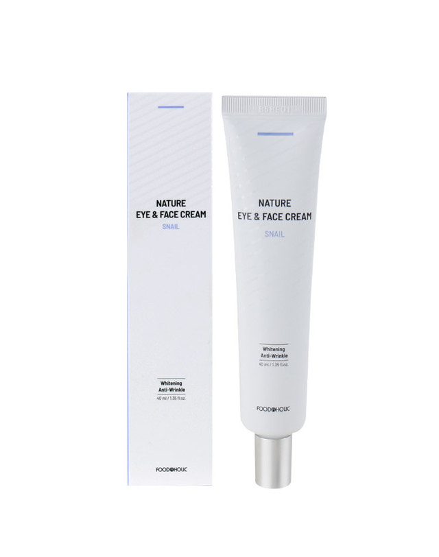푸드어홀릭 (10개)푸드어홀릭 네이처 스네일 아이 앤 페이스 아이크림 40ml 착용컷