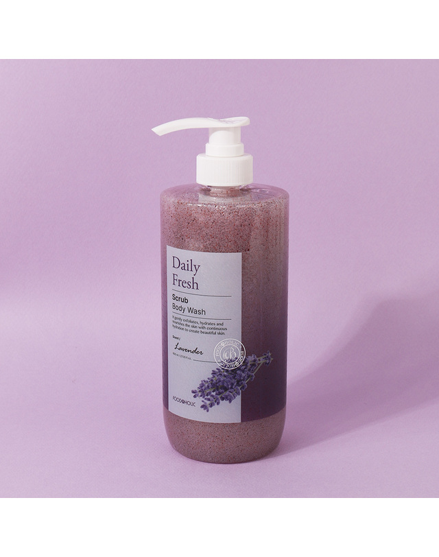 푸드어홀릭 푸드어홀릭 데일리 프레시 저자극 스크럽 바디워시 800ml 택1 /촉촉한 바디클렌저 각질제거 착용컷
