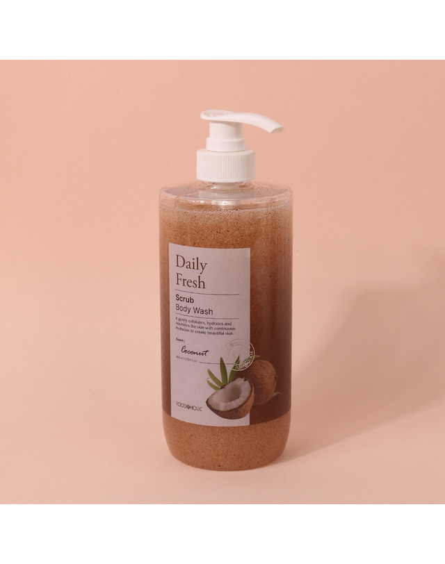 푸드어홀릭 푸드어홀릭 데일리 프레시 저자극 스크럽 바디워시 800ml 택1 /촉촉한 바디클렌저 각질제거 착용컷