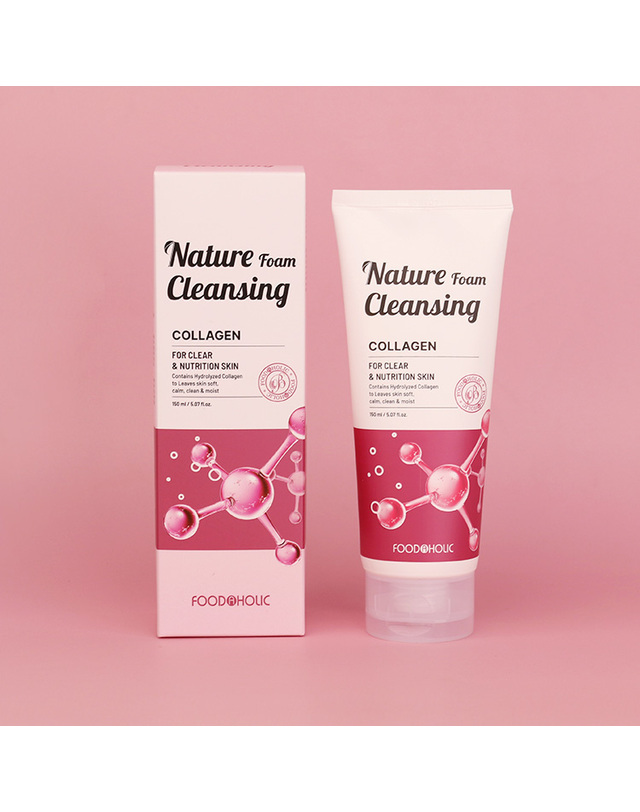 푸드어홀릭 (3개)푸드어홀릭 네이처 폼클렌징 150ml / 콜라겐 착용컷