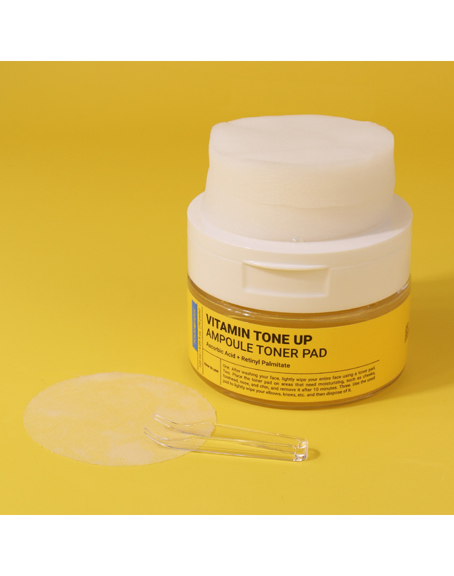 푸드어홀릭 푸드어홀릭 비타민 톤업 앰플 토너패드 70매(120ml) /저자극 화이트닝 톤개선 착용컷
