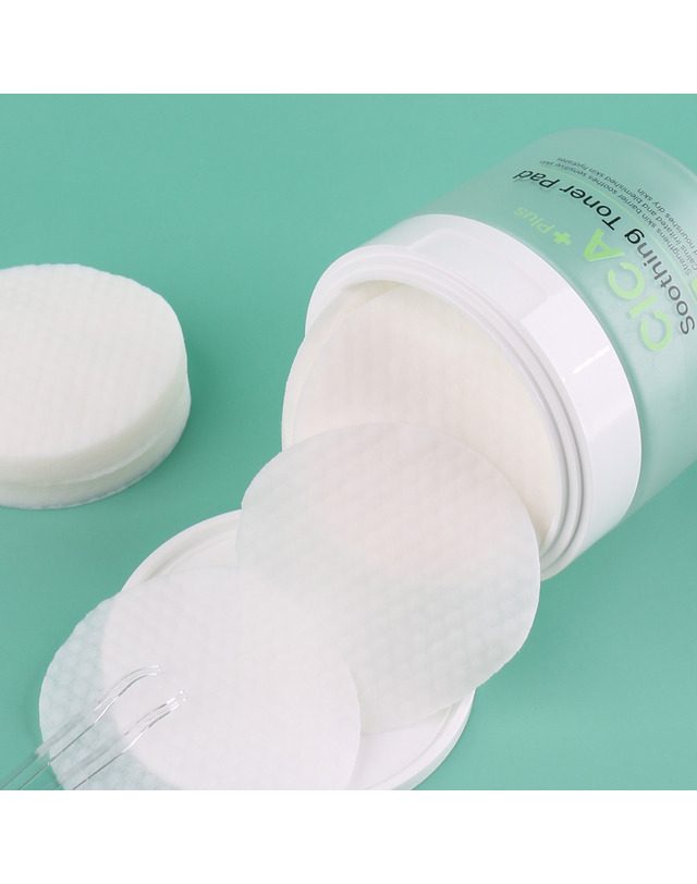 푸드어홀릭 (1+1)푸드어홀릭 시카 플러스 수딩 토너패드 60매(180ml) /저자극 카밍 진정패드 착용컷