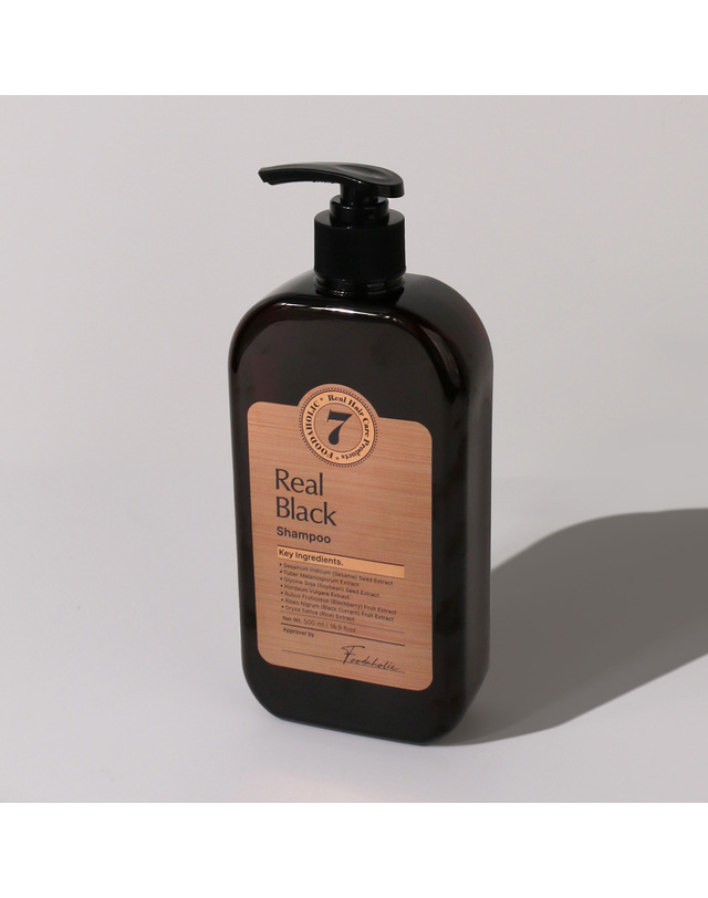 푸드어홀릭 (1+1)푸드어홀릭 리얼 블랙-7 샴푸 500ml /약산성 블랙푸드 케라틴 착용컷