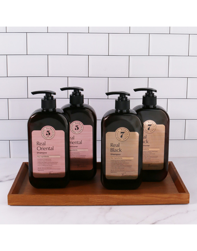 푸드어홀릭 푸드어홀릭 리얼 블랙7.오리엔탈5 샴푸.컨디셔너 500ml 택1 /약산성.케라틴 착용컷