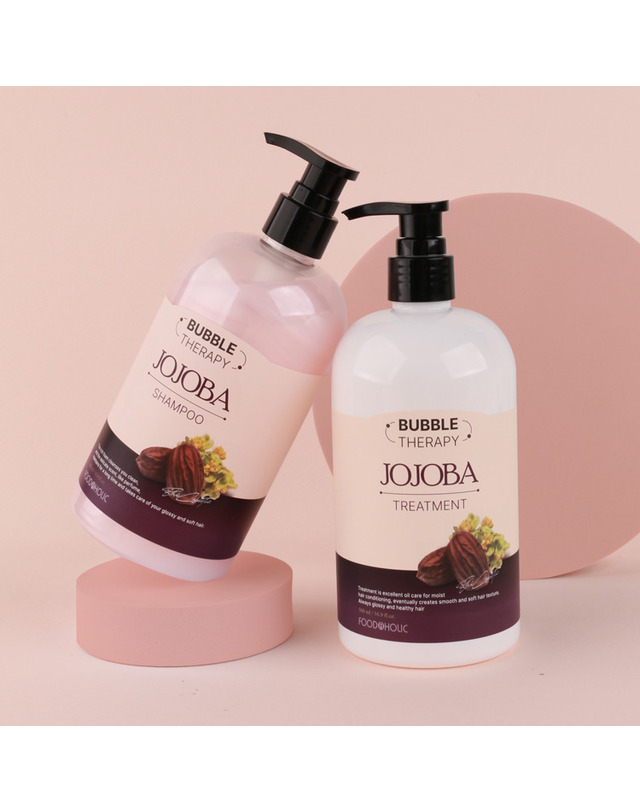 푸드어홀릭 (1+1)푸드어홀릭 아르간/호호바 샴푸/트리트먼트 500ml 착용컷