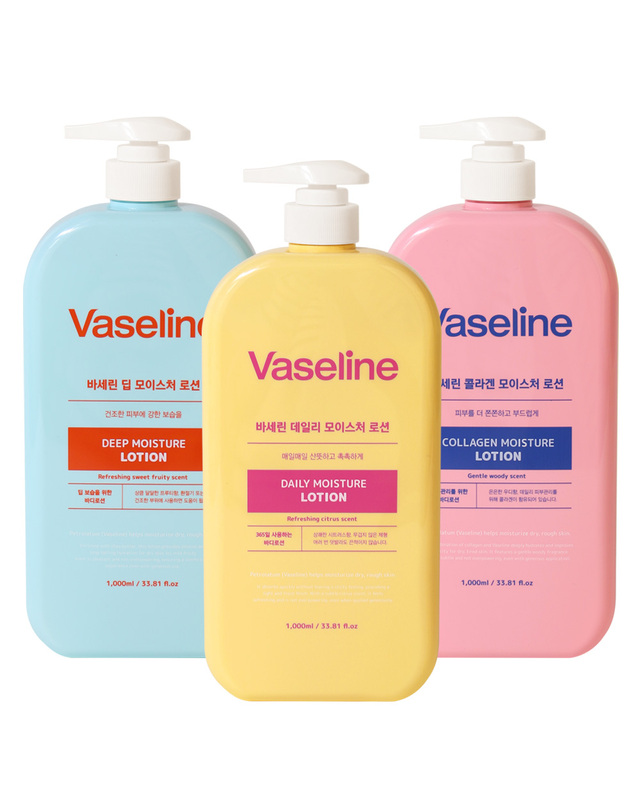 푸드어홀릭 바세린 대용량 모이스처 바디로션 1000ml 택1 /모든피부용 고보습 건성 온가족용 착용컷
