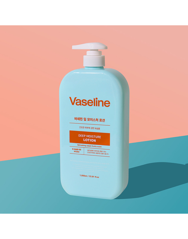 푸드어홀릭 (3개)바세린 딥 모이스처 바디로션 1000ml /대용량 건조한피부용 고보습 착용컷