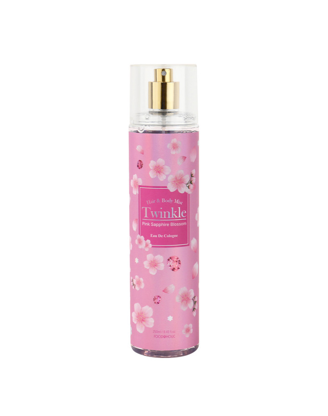 푸드어홀릭 NEW 트윙클 핑크 블라썸 바디미스트 250ml /퍼퓸스프레이 프루티 플로럴 착용컷