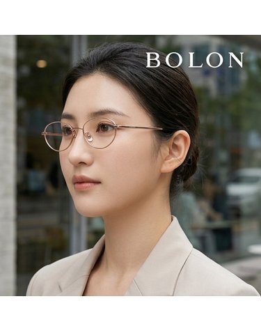 볼론 BB7003 B30 54  공식수입 기자 라운드 오벌형 보잉 티타늄 아시안핏 명품 안경테