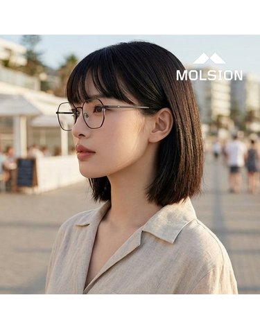몰숀 MJ7096 B10 공식수입 스퀘어 다각형 보잉 메탈 아시안핏 경량성 패션 안경테