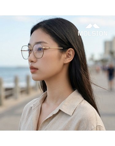 몰숀 MJ7096 B12 공식수입 스퀘어 다각형 보잉 메탈 아시안핏 경량성 패션 안경테