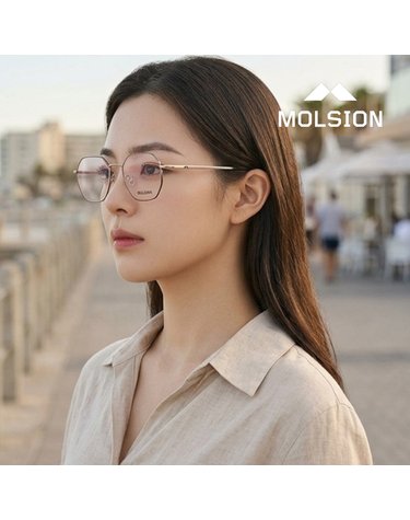 몰숀 MJ7096 B15 공식수입 스퀘어 다각형 보잉 메탈 아시안핏 경량성 패션 안경테