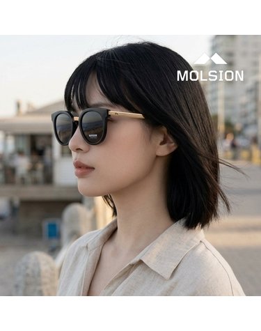 몰숀 MSS6020 C10 공식수입 라운드 콤비 뿔테 편광 아시안핏 패션 선글라스