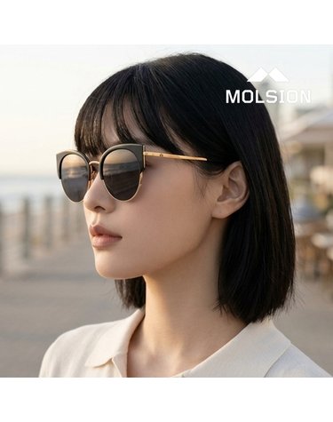 몰숀 MSS6025 C10 공식수입 캣아이 하금테 보잉 편광 여성 아시안핏 패션 선글라스