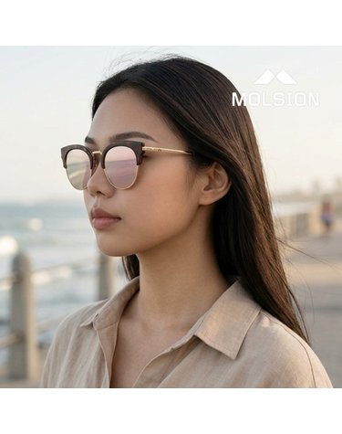 몰숀 MSS6026 D20 공식수입 캣아이 하금테 보잉 미러 편광 여성 아시안핏 패션 선글라스
