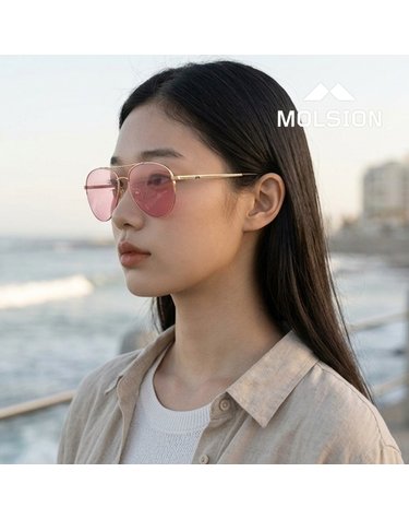 몰숀 MSS7053 B31 공식수입 라운드 오버핏 보잉 미러 아시안핏 패션 선글라스