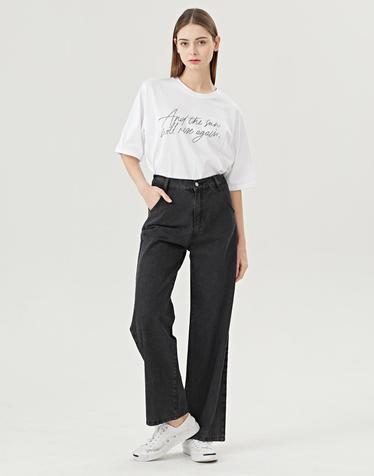 데일리 스트레이트핏 데님 롱 팬츠 (BV1PT008L0)