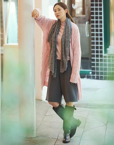 FW 핸드메이드 울실크 블렌드 버뮤다팬츠