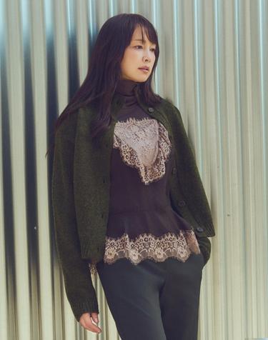 26FW 딥브이 레이스 뷔스티에