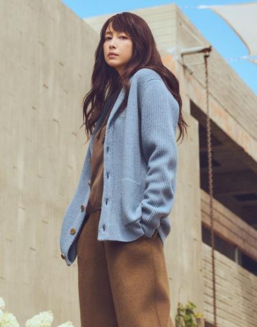 26FW 이태리 밀리필리社 캐시미어 블렌드 숄카라 가디건