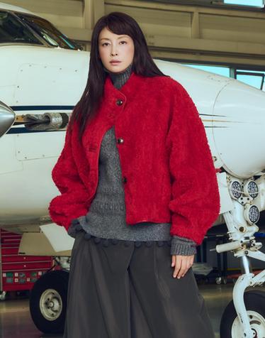 26FW 울100 컬리 리버시블 자켓
