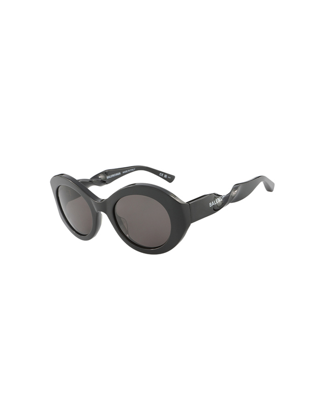 발렌시아가 (최초가 550,000원) 발렌시아가 선글라스 BB0208S 001 라운드 아세테이트 여자 착용컷
