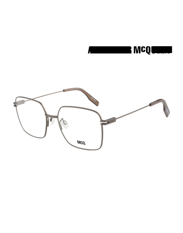 엠씨큐 (최초가 200,000원) 알렉산더 맥퀸 맥큐 안경테 MQ0395O 002 스퀘어 메탈 남자 여자 안경 착용컷