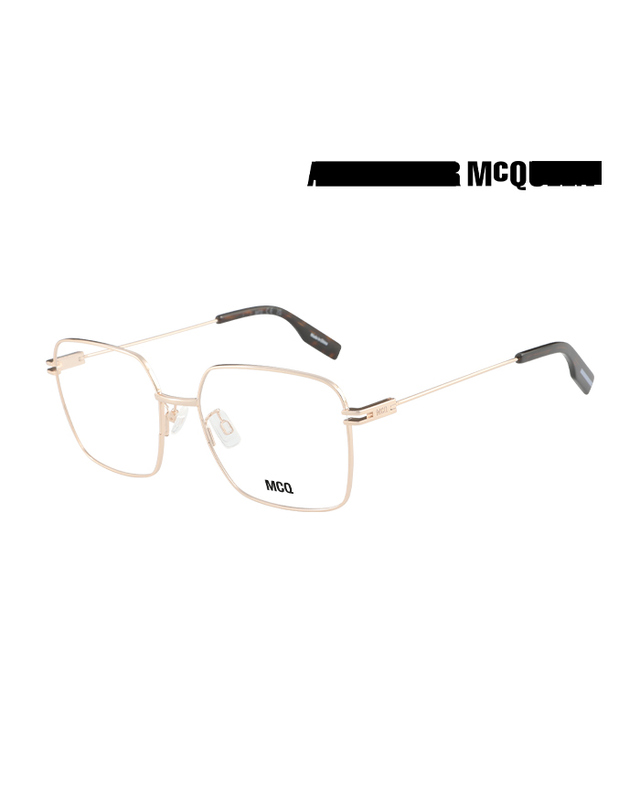 엠씨큐 (최초가 200,000원) 알렉산더 맥퀸 맥큐 안경테 MQ0395O 004 스퀘어 메탈 남자 여자 안경 착용컷