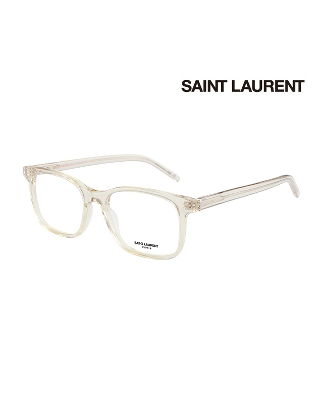 생 로랑 (최초가 430,000원) 생로랑 안경테 SL M120 004 스퀘어 아세테이트 남자 여자 안경 착용컷