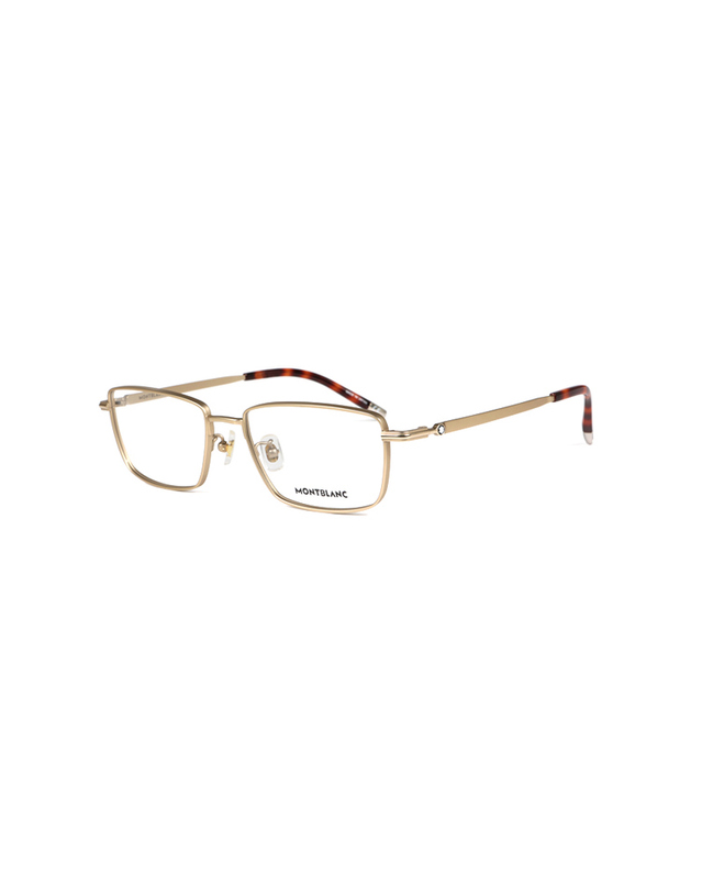 몽블랑 (최초가 615,000원) 몽블랑 안경테 MB0135O 003 스퀘어 티타늄 남자 여자 안경 착용컷